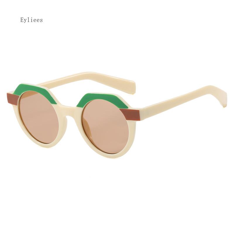 Fashion Small Irregular Square Sunglasses Women Retro Round Clear Ocean Lens Shades UV400 Men Rivets Punk Sun Glasses gafas