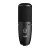 AKG P120 Project Studio Line Condenser Microphone [Ideal for Vocal/Instrument Recording, Durable All-Metal Body, Rugged Design, Low-Cut Filter, Padded