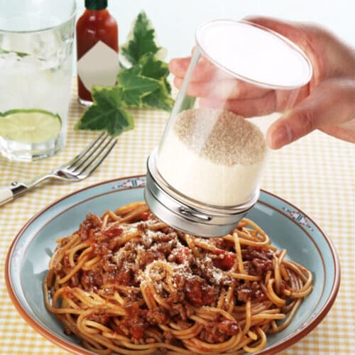 Tiger Crown Seasoning Container, Clear Silver, 75 X 120mm, Condiment Shaker, Acrylic Resin, Stainless Steel Lid, 3 Holes, Wide Mouth, 80