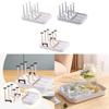 Cup Drying Rack Can Hold 6 Cups Drain Board Drinking Glass Drainer Thickened Cup Holder Rack Kitchen Countertop Restaurant Hotel