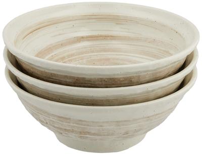 Mino Ware 6.3 Ramenskål Set om 3 Hakeme Konahiki 142278(3)