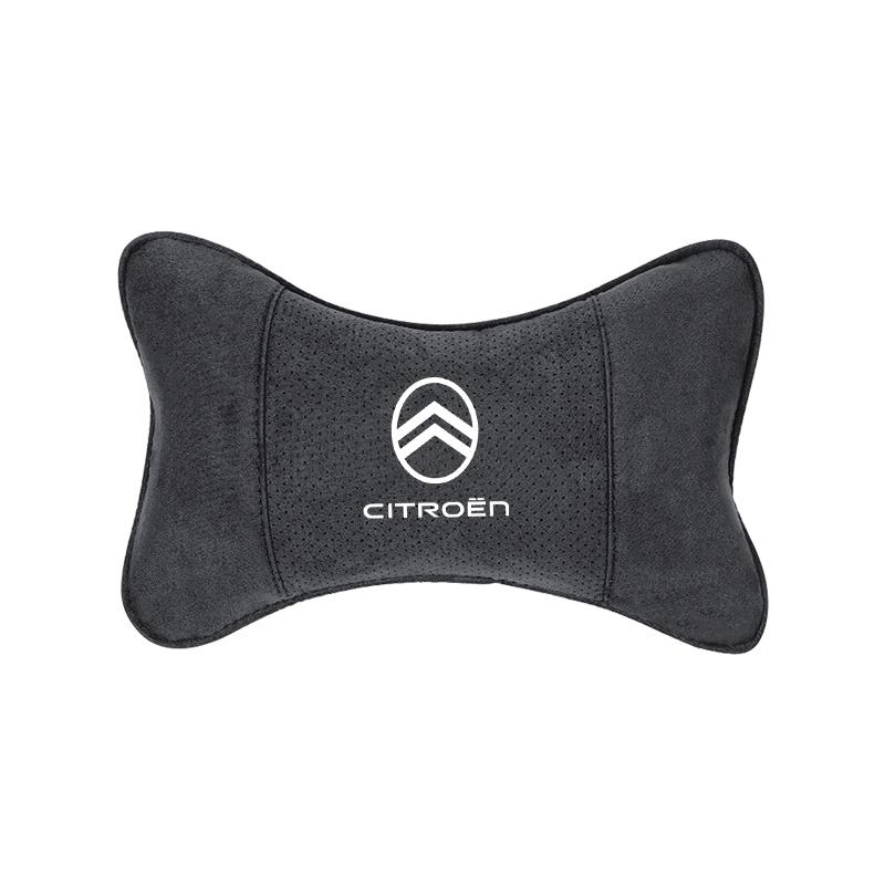 

New Suede Car Seat Headrest Memory Foam Lumbar pillow For Citroen C6 2CV VTS DS3 RD3 Cactus Saxo Jumpy C8 C-Elysee C15 CelyseeC6