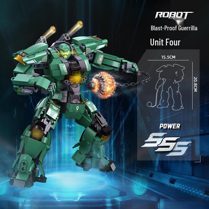 

Xiao Luban B1183-5 Samurai Snowscape Mecha Model Building Kit Gift.