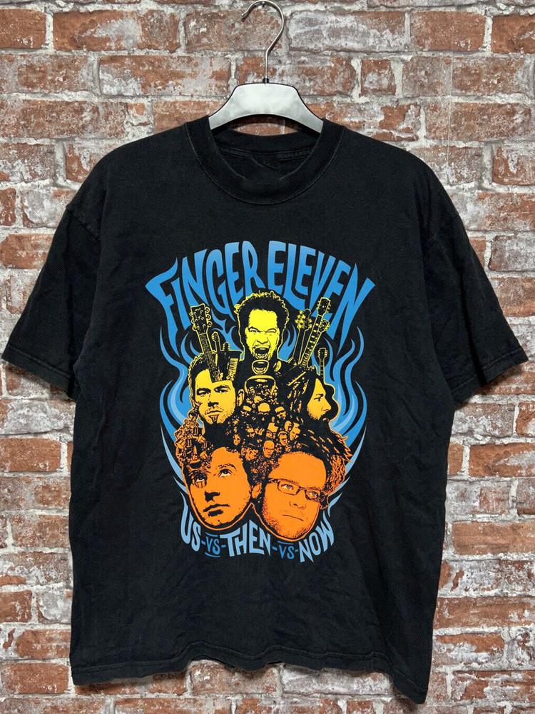 

Finger Eleven BAND Us Vs Then Vs Now Full Size S-5XL SS967 Unisex T-Shirt XXL