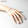 Cross Link Chain Charm Bracelets,925 Sliver Trendy Gift for Women,Europe Style Jewelry,Fashion Accessorie Club