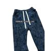 New autumn tie-dye star casual pants men's and women's thin wide-leg loose design versatile trousers