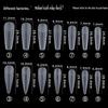 Single Number Frosted Ultra-Thin Nail Tips - Small Size, Traceless, Refillable, Half/Full Stick, Free Carving.