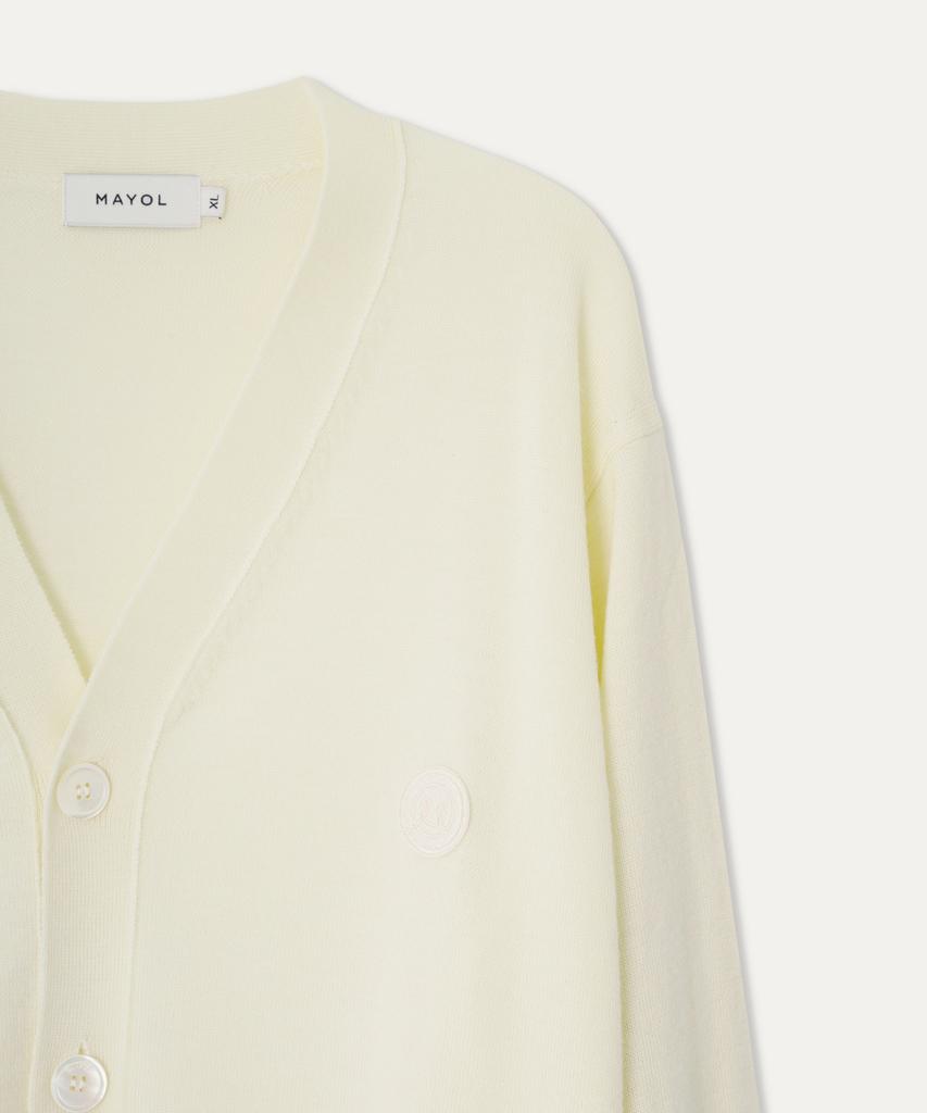 Mayol Smile Wappen Cardigan_Straw Yellow