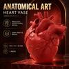 European Style Resin Anatomical Heart Vase with Multi-Hole Design