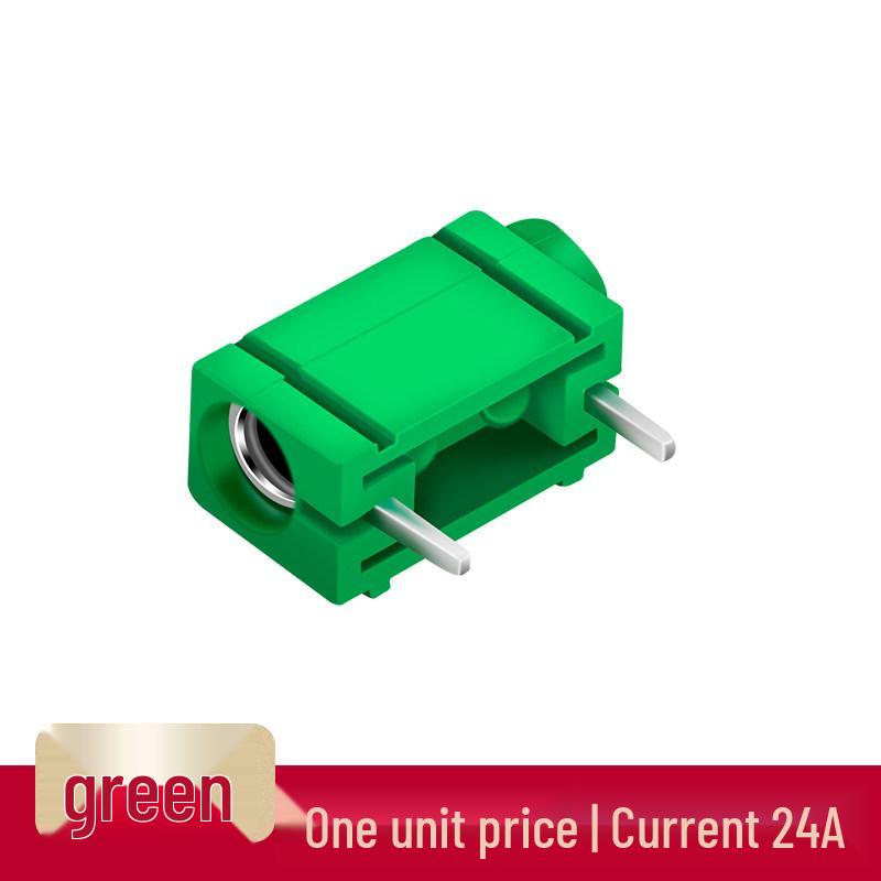 

Side-Mounted 4mm Banana Plug Socket with Solder Terminals and Side Hole зелёный