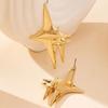 Retro Geometric Star Stud Earrings: Bold, Luxurious Fashion Jewelry