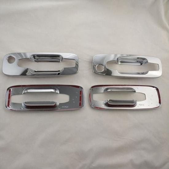 4X Door Handle Base Bowl Lid Cover Trim For 01-07 Nissan X-Trail SUV T30 Chrome