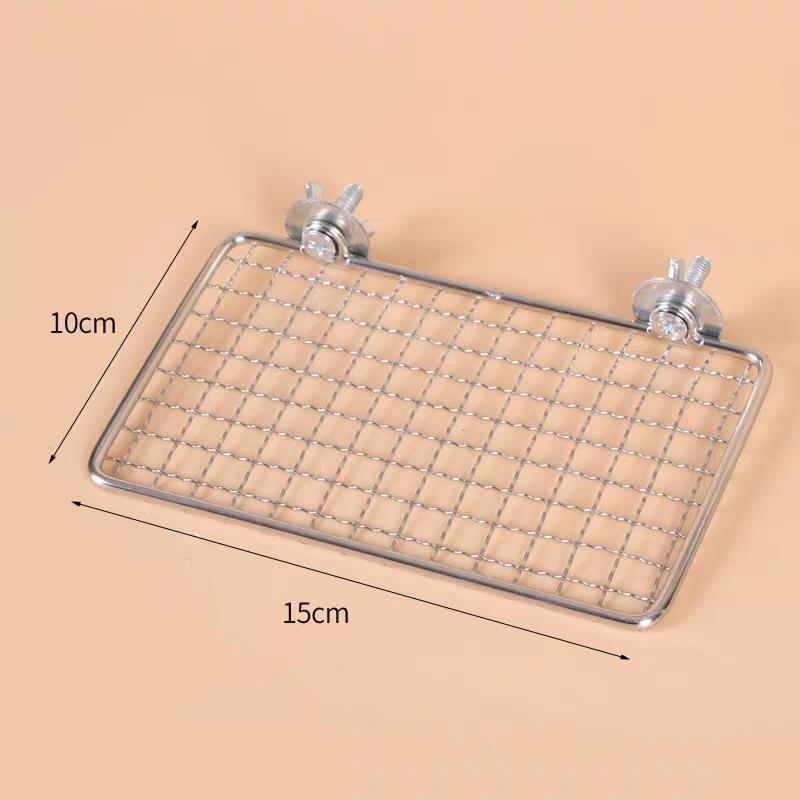 Papagei Edelstahl Ruheplattform Edelstahl Vogelkäfig Halterung Papagei Sitzstange Plattform Vogelkäfig Zubehör Vogel Spielkäfig