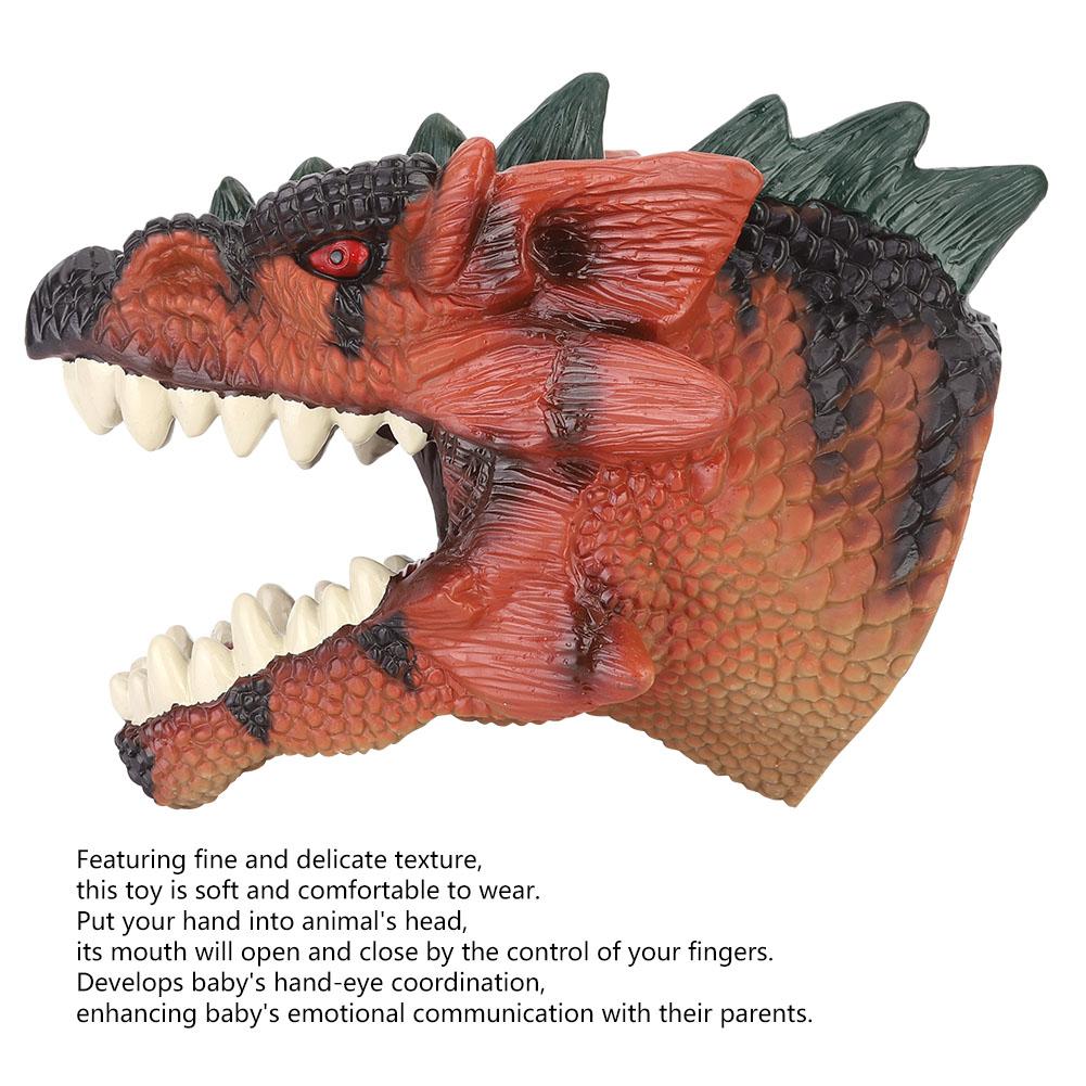 High Simulation Cartoon Dinosaur Hand Doll Puppet Gloves Telling Story ToyType A