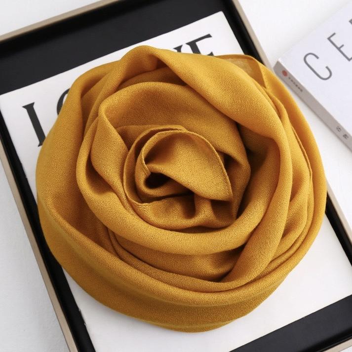 Solid color 91 cotton and linen scarf shawl summer fashion high-end atmosphere breathable headscarf sun protection hot sale women