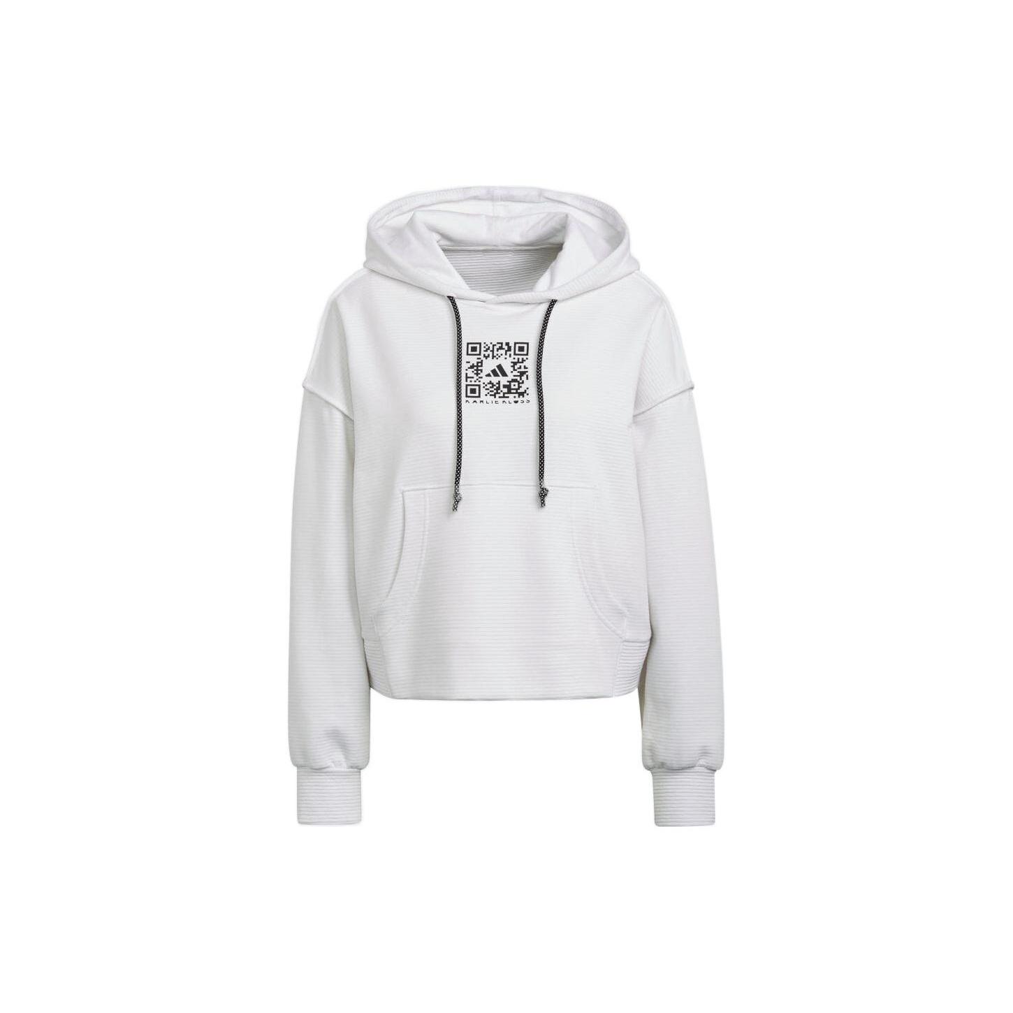 (WMNS) adidas x Karlie Kloss Hoodie White Women s HB1448 S