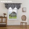 1PC NAPEARL Vintage Luxury Bead String Decorative Valance Jacquard Short Window Valance for Living Room Bedroom Home Decor
