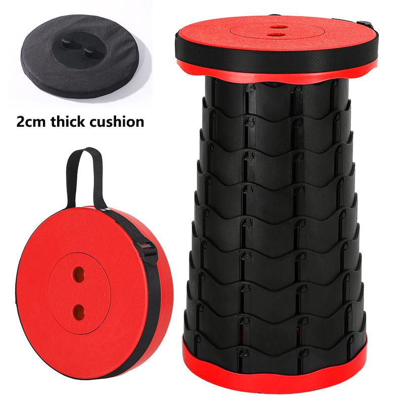 Upgraded Folding Stool Lightweight Yet More Sturdy with Load Capacity 400lbs Space Saving Furniture Stools for Camping Fishing