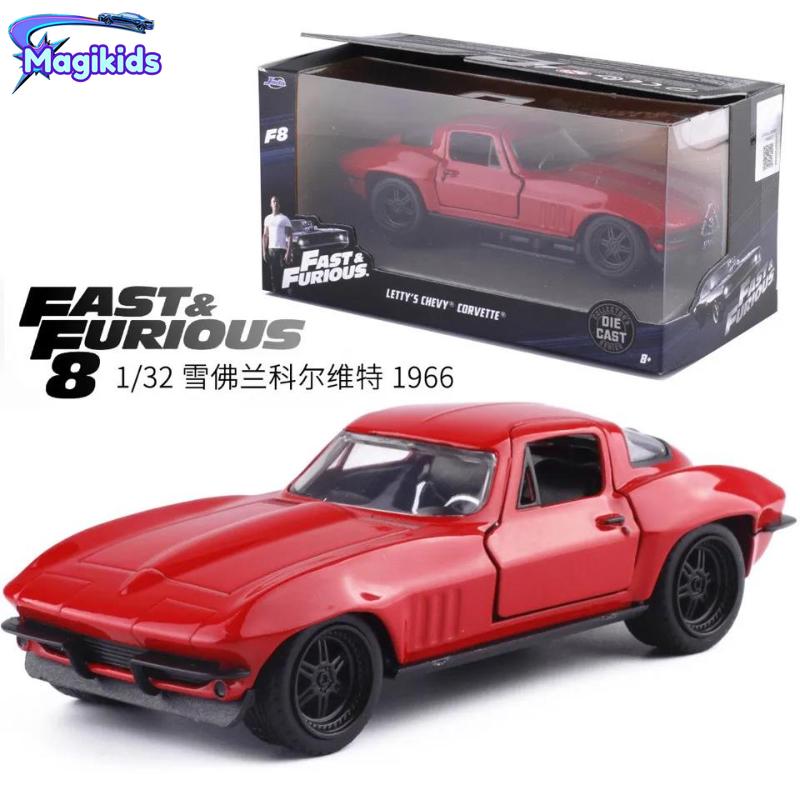 

1:32 Letty s CHEVY Corvette Высокая имитация литья под давлением автомобиля из металла Chevrolet, модель автомобиля из сплава для детей, подарок