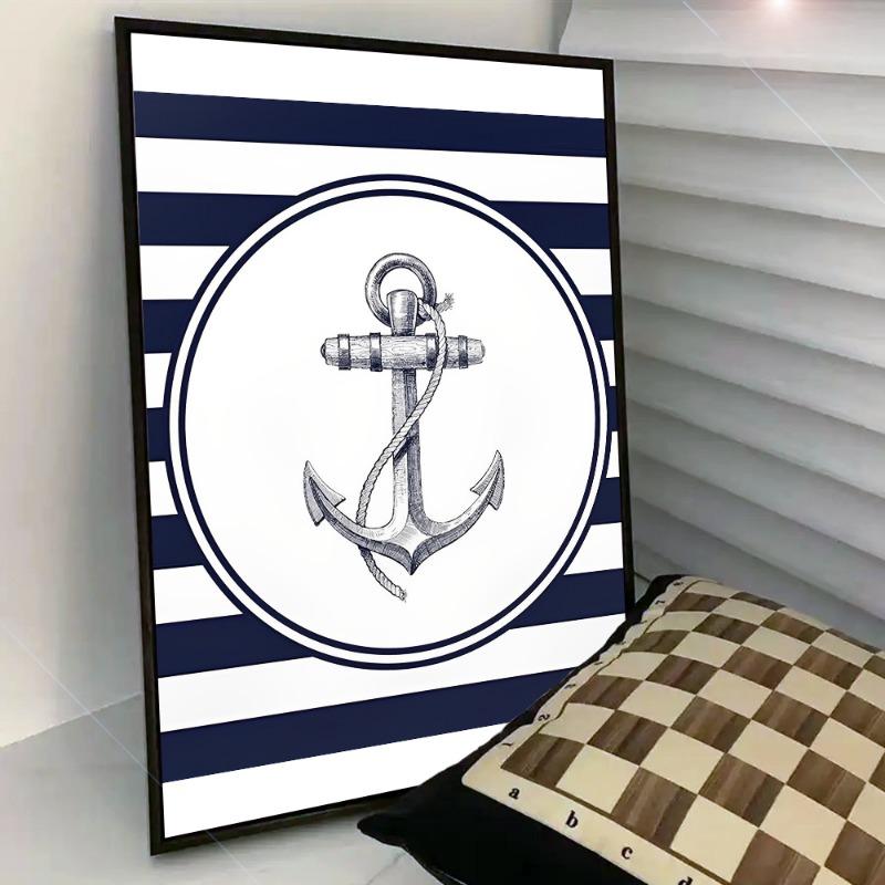 

Якорь Лодка Плакат Бумага Печать Главная Спальня Вход Бар Кафе Искусство Живопись Украшения 21cm×30cm NoFrame