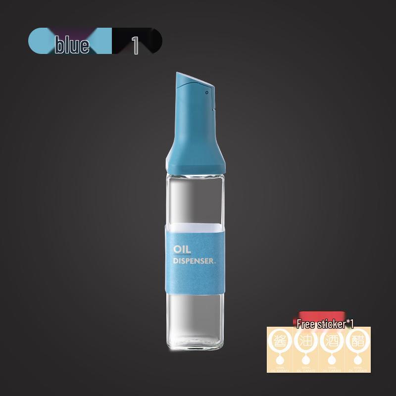 Household Kitchen Glass Oil, Soy Sauce, and Vinegar Bottle with Anti-Leak Design