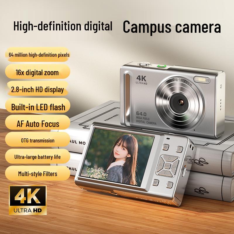 Dual Lens Retro Student Digital Camera for HD Photography and Video