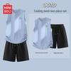 Men's Summer Casual Sleeveless T-Shirt & Shorts Set
