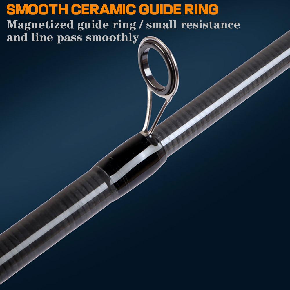 Nueva caña de pescar telescópica de carbono, 1,8 M, 2,1 M, 2,4 M, 2,7 M, 3M, caña giratoria con mango EVA/caña fundida, caña de pescar, aparejos de pesca Jigging