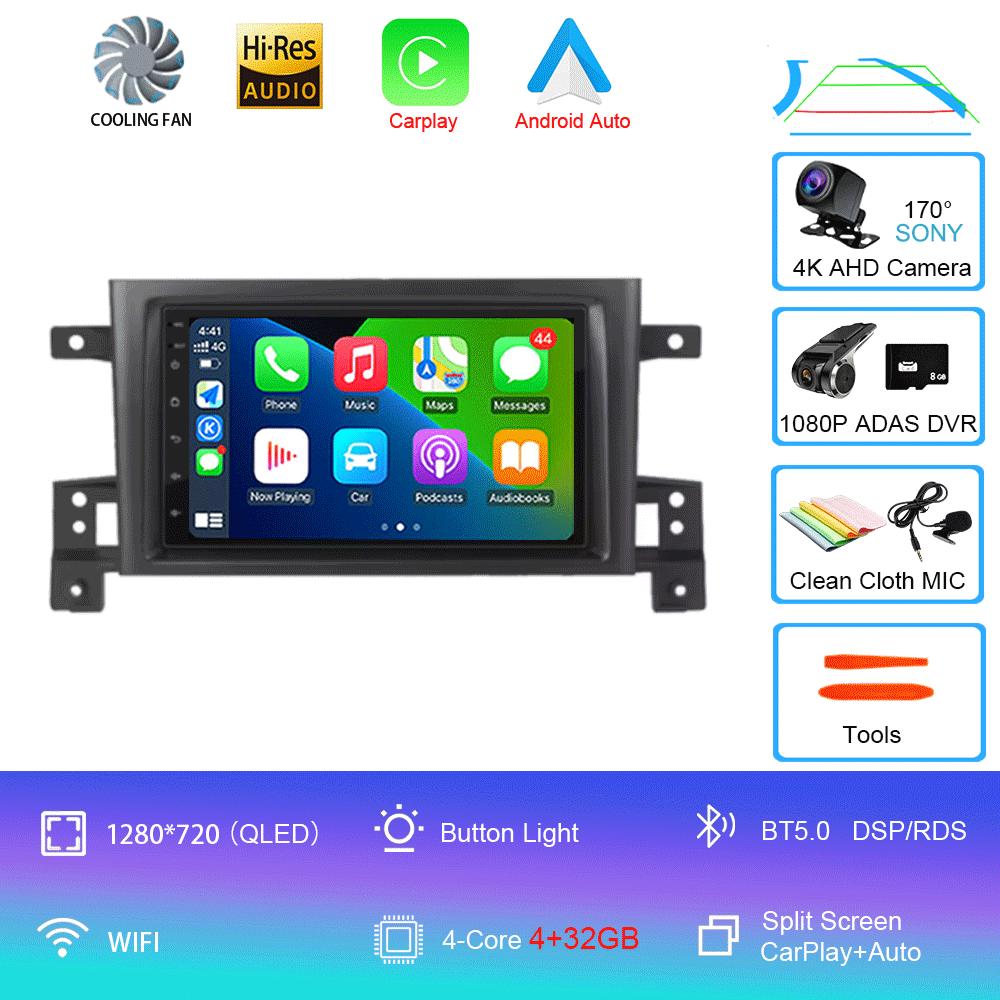7inch Android 14 For Suzuki Grand Vitara 3 2005 - 2015 2 Din Car Radio Stereo Multimedia Video Player GPS Navigaion Carplay Auto