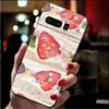 For Google Pixel 10 9 Pro XL Silicone Phone Soft Case For Google Pixel 9A 8A 7A 6A 5 Cover Shell Strawberry Cat Cartoon