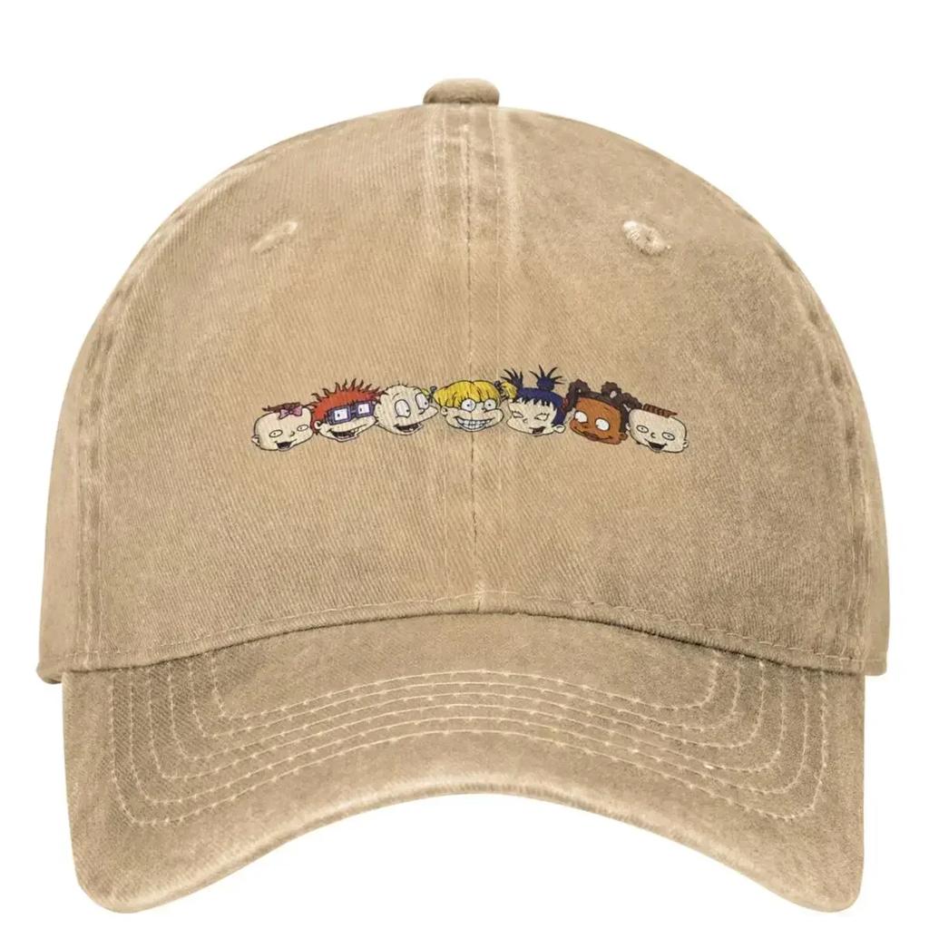 Funny Film Rugrated Character Headshots Line Up Casual Baseball Cap Summer Trucker Hat Snapback Cap Unisex Retro Baseball Caps