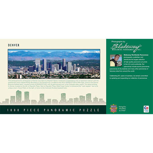 MP City Colorado Panoramic Denver Puzzle (1000 Pcs)
