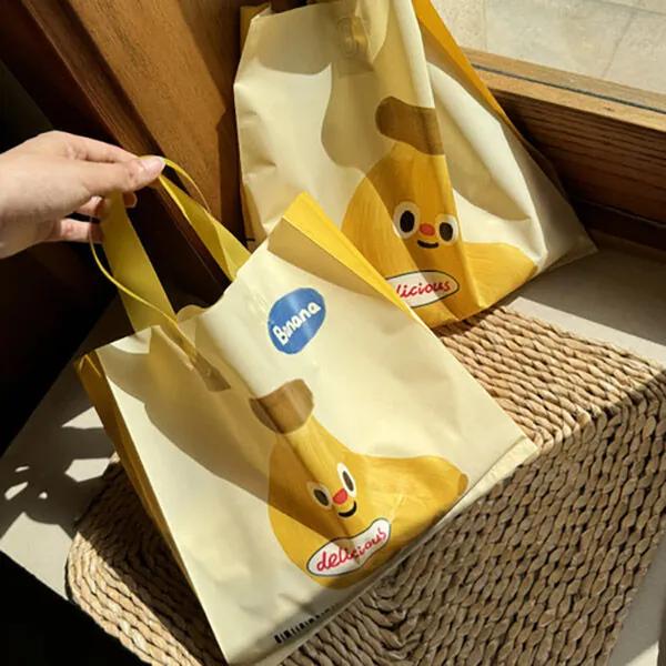 Cute banana multi-purpose shopping basket tarpaulin bag shopping bag