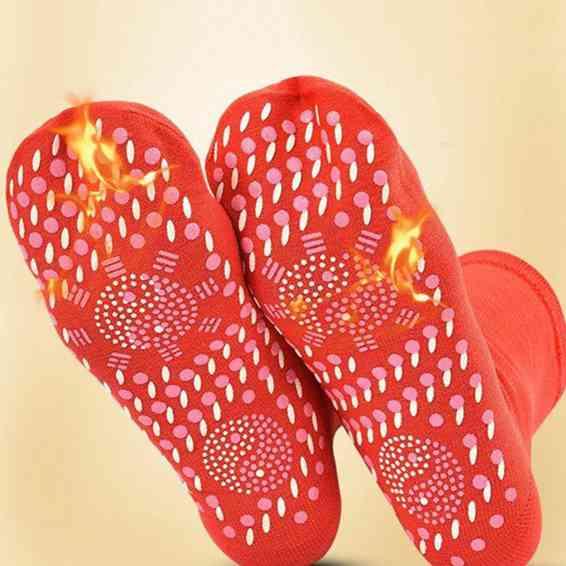 Calzini magnetici Calzini sanitari autoriscaldanti unisex Terapia con tormalina Comodo massaggiatore plantare traspirante Caldo