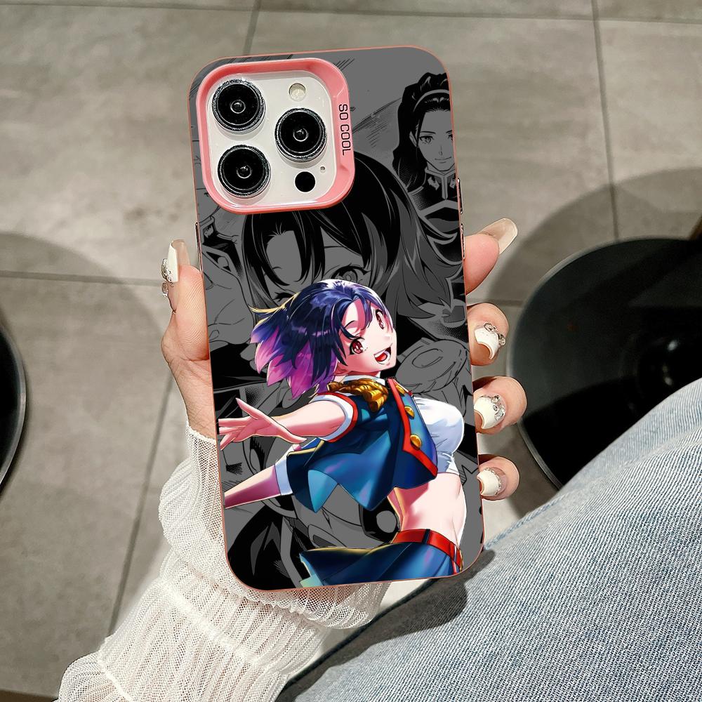 Mato seihei Yakumo Ezo Pink Translucent Mobile Phone Case for iPhone 17 16 15 14 13 12 11 X XR XS Air Pro Max Plus Colorful