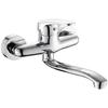 Palace Family Wall-Mounted Brass Kitchen Sink Faucet