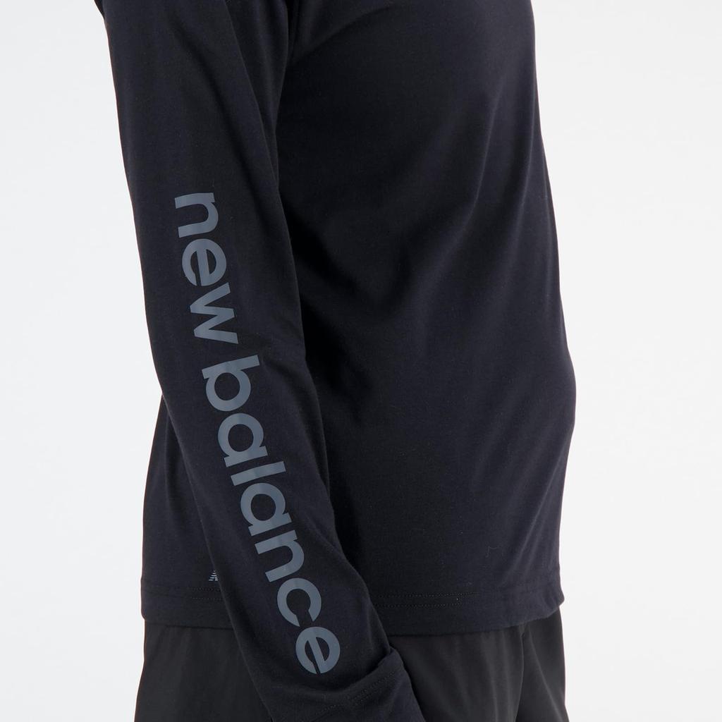 Långärmad Relentless Heather Tech Långärmad WT33160 BK S [New Balance] T-shirt T-shirt Dam (Svart)