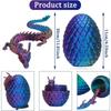 3D Mini Chinese Dragon Surprise Egg Movable Joint Tabletop Decoration Collectible Gifts And Toys Home Dragon Articulated