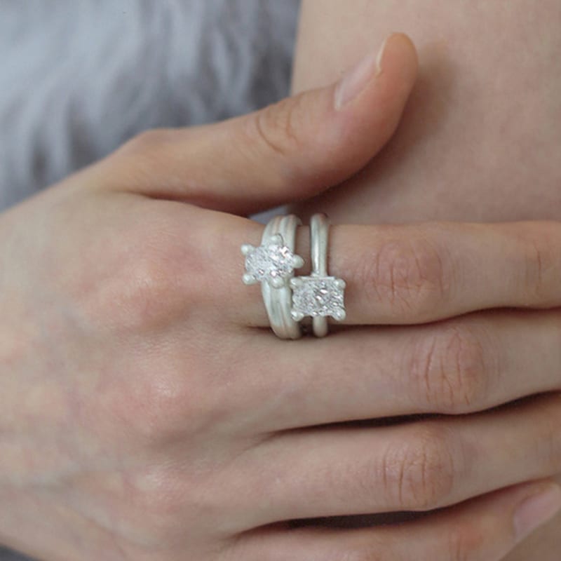 eveningbell [silver925] Pebble ring (silver)