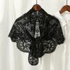 Cute Lace Flower Shawl Thin Bandanas for Women Fashion Sweet Headscarf Shawl  Pastoral Style