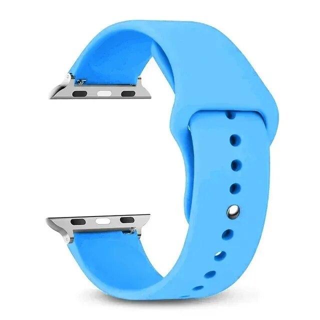 Bracelet en silicone pour bracelets Apple Watch 45 mm 44 mm 49 mm 40 mm 41 mm 42 mm Bracelet sport correa iWatch Series SE 9 8 7 6 5 3 4 Ultra 2