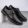 Fashion Brand Leather Footwear Slip on Office Man Casual Shoes Fashion Hasp Business Wedding Party Men Dress Shoes Driving Loafers Shoes