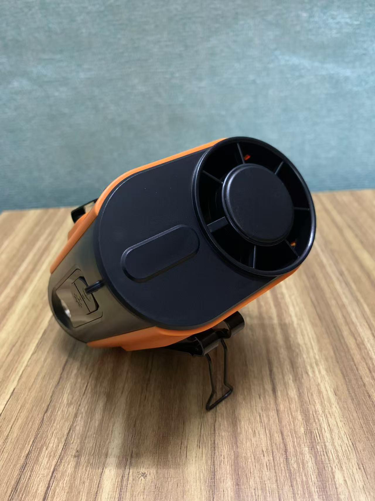 

Portable Waist Clip-On Fan with Semiconductor Cooling and Long Battery Life 9.7*9.1*7.9