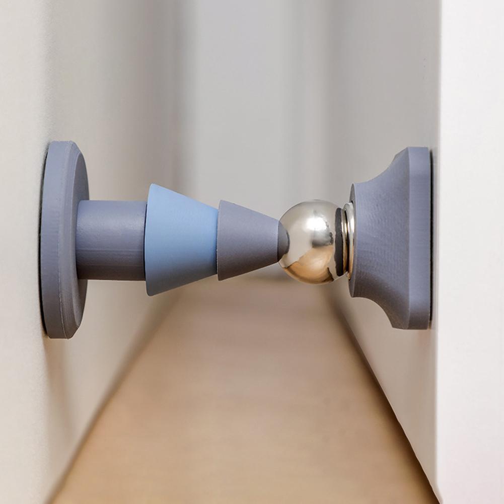 Silicone Door Stop Magnetic Door Stop Soft Rubber Door Catch Anti Collision Windproof Doorstop Wall Mounted Door Holder