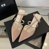 2025 Spring and Autumn New Fashion Versatile Pointed Baotou Medium Low Heel Roman High Top Women's Sandals 5CM Large Size
