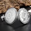 Engraved Pocket Watch To Son I Love You Gifts from a Mom Dad Birthday Christmas Gift Fob Watches Chains