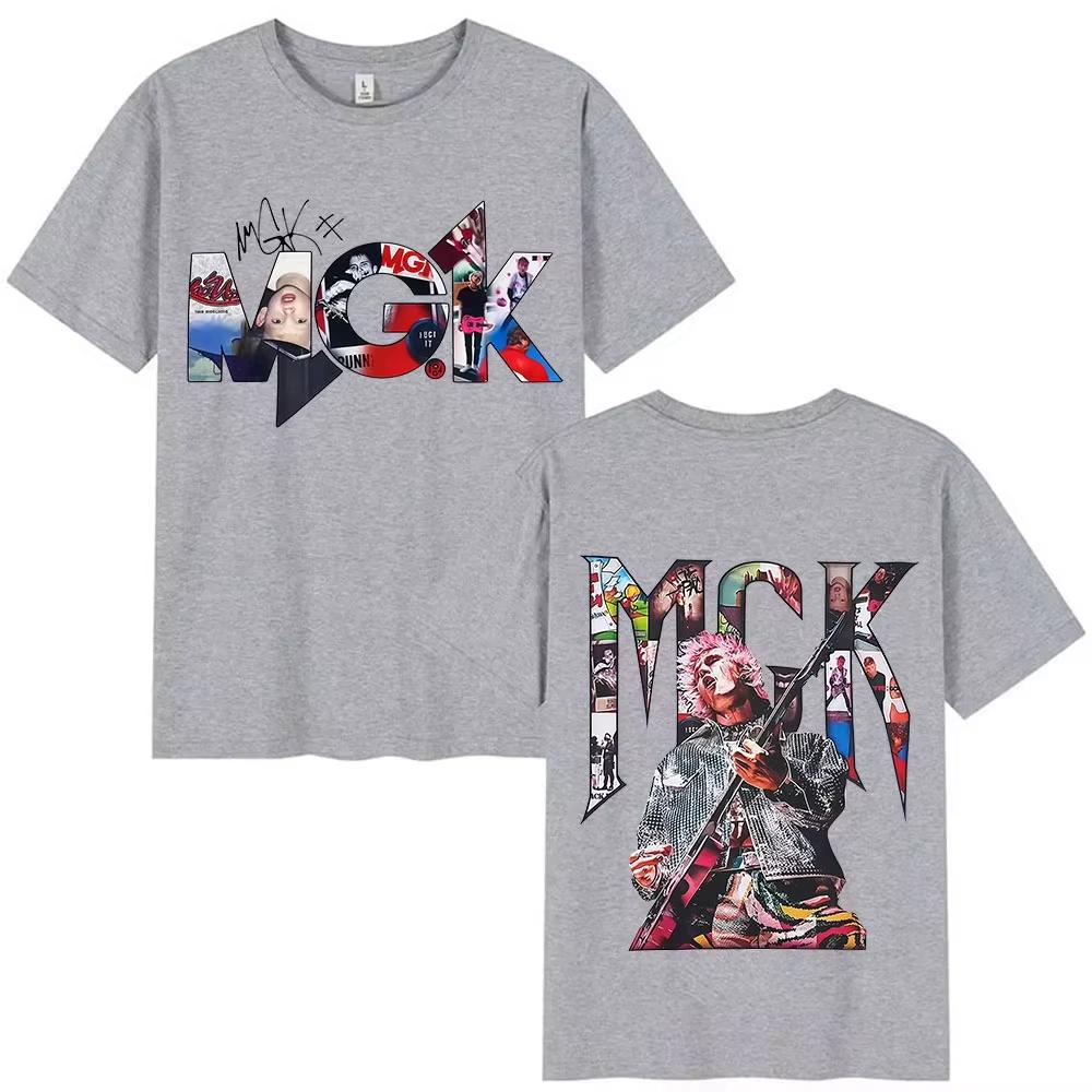 Rapper Machine Gun Kelly Tour Graphic T Shirt Mans Clothing Fans Gift Cotton T Shirts Hip Hop Gothic summer Short Sleeve Top