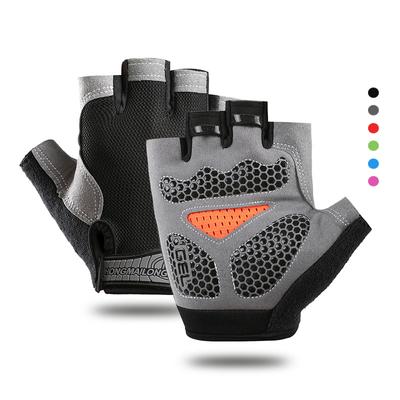 Rutschfeste, stoßfeste, atmungsaktive Halbfingerhandschuhe, atmungsaktive Fahrradhandschuhe für Fitness, Fitnessstudio, Bodybuilding, Crossfit, Training, Sporthandschuhe