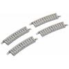 TOMIX N Gauge Curved PC Rail C243-15-PC F Set of 4 1863 Model Railroad Supplies