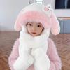 Plush Cartoon Baby Hat, Gloves & Scarf Set – Cute, Warm, Versatile Winter Wear for Kids